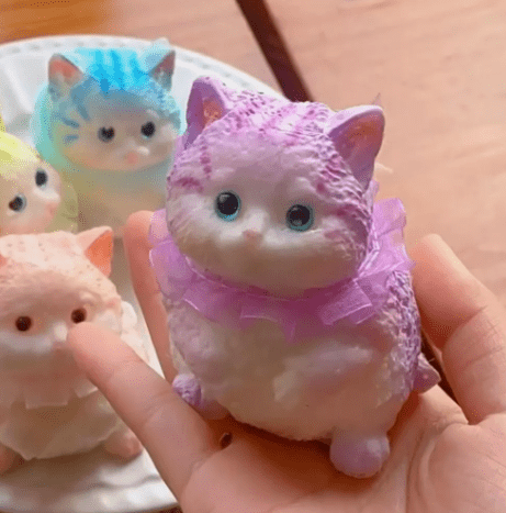 Taba Squishy Cat Kit-4PCS,Cute Squishy Toys, Handmade cat Squishy,Suitable for Cat Memorial Gifts for Women Lovers