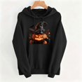 thumbnail image 5 of PNTUTB Fall Winter Women's Halloween Sweatshirt Long Sleeve Pullover Drawstring Hoodie Fashion Print Casual Loose Comfort Trendy Top with Pocket, 5 of 7