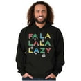 thumbnail image 5 of Funny Christmas Fa La La La Lazy Unisex Plus Size Hoodie Brisco Brands 2X, 5 of 6