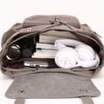 thumbnail image 2 of Retro Wear-resistant Large-capacity Backpack,Army Green, 2 of 2