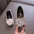 thumbnail image 2 of ZACPNCV Toddler Girls Flat Mary Jane Dress Shoes Flower Girl Comfortable Soft Soled School Wedding Party Shiny Shoes, 2 of 6