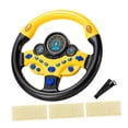 thumbnail image 3 of Volante de juguete para niños, controlador de conducción simulado, volante portátil, juego de coche para niños, juguete con sonido para niños pequeños Amarillo, 3 of 8