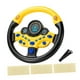 thumbnail image 3 of Volante de juguete para niños, controlador de conducción simulado, volante portátil, juego de coche para niños, juguete con sonido para niños pequeños Amarillo, 3 of 8