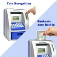thumbnail image 4 of Toy Talking ATM Bank ATM Machine Savings Bank for Kids –Works like a Real one- Deposit, Withdraw, Debit Card, Saving Target, Timer and Clock Blue, 4 of 5