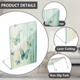 thumbnail image 3 of Wobogo Light Green Butterfly Acrylic Bookends Clear L-Shaped Book Holder with Non-Slip Pads for Books Files Magazines CD DVD 5.4×4.1×8.1in, 3 of 6