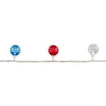 thumbnail image 4 of Patriotic LED G40 Christmas Lights - Red White and Blue - 11' White Wire - 25ct, 4 of 9