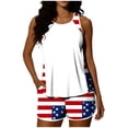 thumbnail image 2 of POTETI Women's Swimsuits Tankini Modest Beach Vacation Summer Independence Day American Flag Womens Bathing Suit, 2 of 7