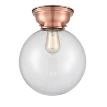 Innovations 623-1F-AC-G202-10 X-Large Beacon 1 Light 12 inch Flush Mount, Antique Copper