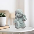 thumbnail image 4 of Estatua del Niño Buda, figura decorativa de monje para jardín zen, escultura de monje zen A-no ver, 4 of 8