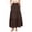 Brown*, variant on RUTAYY Women's Skirt Summer Casual High Waisted A-Line Flowy Long Skirts with Pockets Trendy Vintage Long Skirt