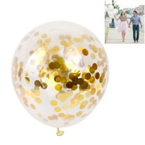TAILTOSS 15Pcs Transparent Confetti Balloons For Birthday Party Balloon Celebrations