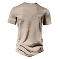thumbnail image 3 of Men's Henley Short Sleeve Shirt Cotton Lightweight Tee Shirts Casual Summer Basic Tees with Pocket, 3 of 4