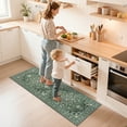 thumbnail image 5 of MeyJey Kitchen Rug Set 3 Piece, Non Slip Machine Washable Mats for Home Floor and Living Room，Dark Green, 5 of 14