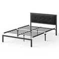 thumbnail image 4 of Zinus Cherie Faux Leather Classic Platform Bed with Support Slats, 4 of 9