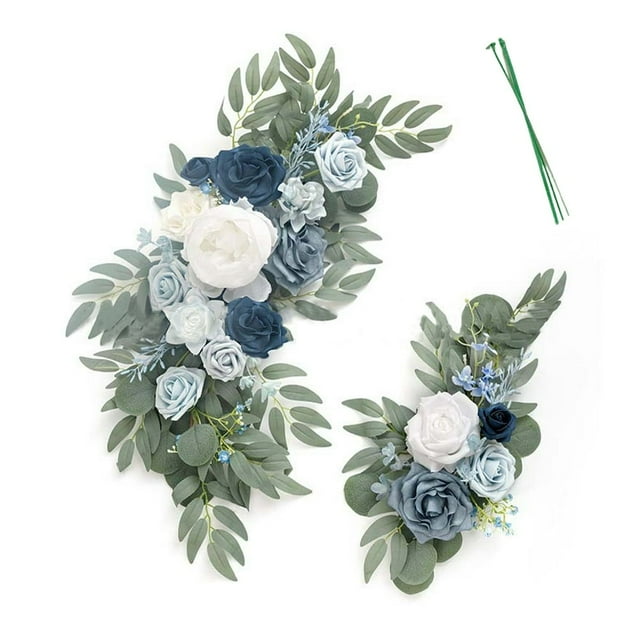 Artificial Flower Swag Set of 2 for Wedding Welcome Sign Floral Decoration