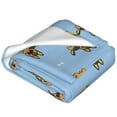 thumbnail image 4 of Bingfone Cute Puppy Print Flannel Fleece Blanket Throw Blanket For Bed,Sofa,Couch,Travel,Camping(50"X40"), 4 of 9