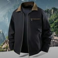 thumbnail image 2 of Men's Retro Casual Jacket Loose Fit Structured Outerwear With Multiple Pockets For Daily Winter Wear Neutral Tone Design, 2 of 9