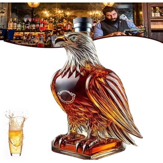 Unique Glass Decanter For Scotch, Bourbon, Tequila & More
