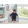 thumbnail image 2 of Silla Delta Children Cozee Sherpa Foam Grey 64x46x47 cm, 2 of 6