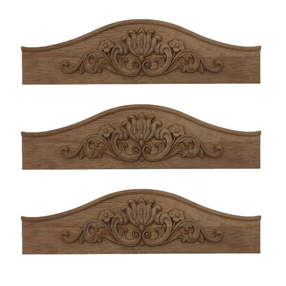 Troglfold Wood Carving Onlay Furniture Decoration European Style Pediment For Wine Cabinets And Wardrobes Wood Carving Embossed Applique