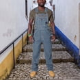 thumbnail image 2 of WEAIXIMIUNG Mens Pants Relaxed Fit Big and Tall Mens Back Strap Denim Rompers Denim Cargo Pants Rompers European and Jeans, 2 of 7
