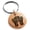 Rose, variant on Stainless Steel Letter Y Initial 3D Cube Box Monogram Engraved Small Medallion Circle Charm Keychain Keyring