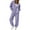 Purple, variant on Feancey Women's 2 Piece Outfits Hoodie Sweatsuit Sets Workout Zip Up Sweatsuits Baggy Jogger Travel Matching Set with Pockets Beige S