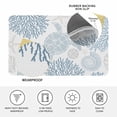 thumbnail image 3 of Blue Coastal Turtle Door Mat Indoor Outdoor, Ocean Coral Nautical Non Slip Welcome Mat with Rubber Backing, Absorbent Fabric Front Door Mats Entryway Rug for Home Patio Entrance 16"x24", 3 of 8