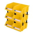6 Pieces Hardware Storage Organizer Stackable Storage Bin Container