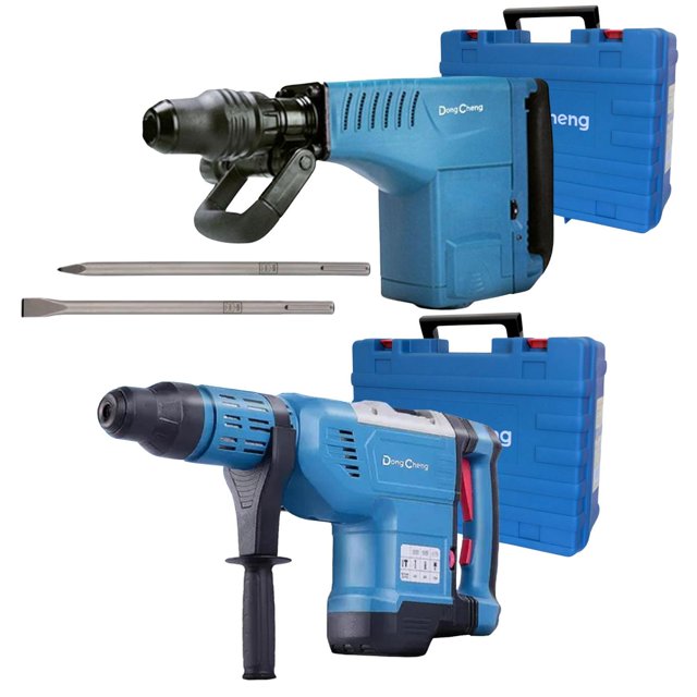 Martillo Perforador Demoledor DongCheng SDS Max 1500W Azul Estandar