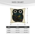 thumbnail image 4 of Kll Owl With Mandala Decorative Throw Pillow Covers Velvet Soft For Couch Sofa Bedroom Living Room Outdoor -18"X18", 4 of 8
