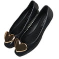 thumbnail image 5 of Sngxgn Women's Flat Shoes Comfortable Dress Shoes(Black,38), 5 of 6