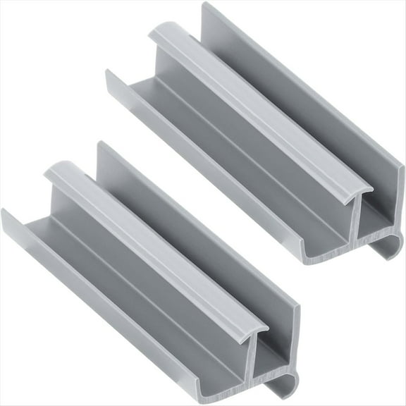 Rollbacks & More Sliding Shower Door Bottom Guide - 1-3/8Inch Wide X 3Inch Long, Easy to Install for Glass Doors (2 Pack)