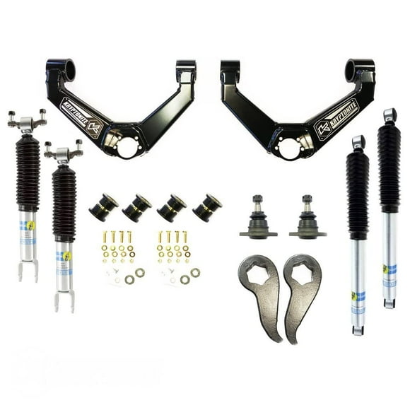 Kryptonite Stage 3 Leveling Kit with Bilstein Shocks Compatible with 2011-2019 Chevy/GMC 2500HD 3500HD KR11STAGE3BIL