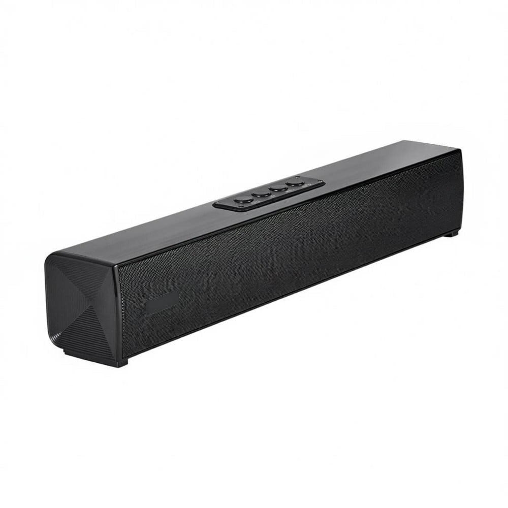 Soundbar, 17-Inch 2.0 Channel, 80W Surround Sound System for Smart TV, Bluetooth Aux Connection with Remote Control
