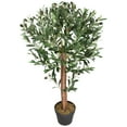 thumbnail image 4 of Northlight Artificial Olive Tree with Foliage In a Black Pot - 40", 4 of 8