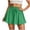 Green, variant on Casual Skirts for Women Mini A-Line Mid Rise Skirt with Ruched Detail Adjustable Drawstring Elastic Waist Solid Loose Fit Spring Summer Mini Skirt