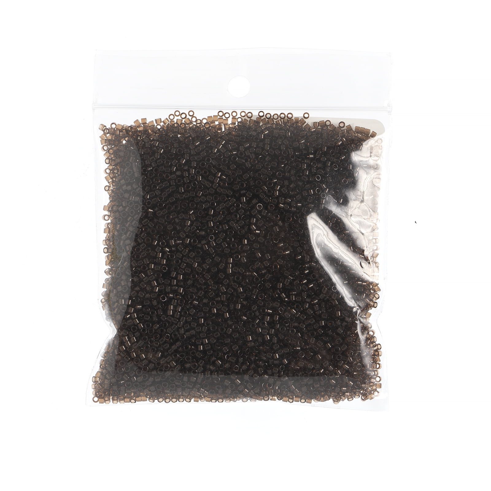 Miyuki Delica 11/0 - Delica Bead 11/0 Transparent Chocolate Brown DB0715 - 50gms Bag of Japanese Glass Beads