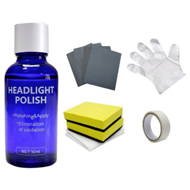 de restauración de Restaurador de lentes de pulido ligero para rasguños leves Oxidación por envejecimiento con herramienta de , 30Ml SM SunniMix Líquido para pulir faros