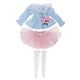 thumbnail image 2 of Muñeca hecha a mano, ropa de manga abullonada azul, rosa claro, conjunto de medias, trajes perfke Ropa de muñeca de muñeca, 2 of 9