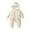 White, variant on Baby Girl Winter Clothes 0-2 Years Solid Color Long Sleeve Warm Puffer Baby Boy Romper Winter Warm Hooded Zipper Newborn Girl Outfits