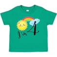 thumbnail image 3 of Inktastic I'm 4 Fourth Birthday Sun Rainbow Boys or Girls Toddler T-Shirt, 3 of 5