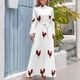 thumbnail image 3 of Vestido largo de gallo rojo, vestido de verano para mujer 2024, vestido suelto para mujer, vestido de verano diario, 3 of 4