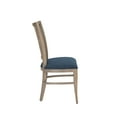 thumbnail image 6 of Linon Tanlsey Upholstered Dining Chair, Set of 2, Natural with Blue Fabric, 6 of 13