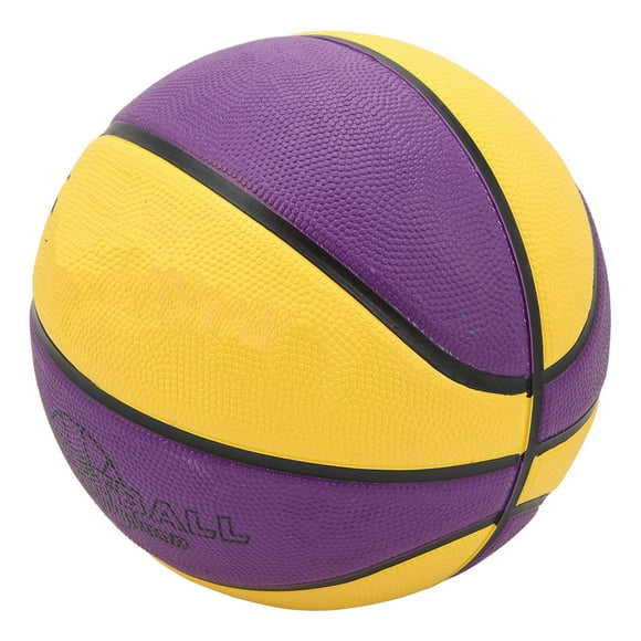 Rubber Basketball, Sports Basketball Wearproof Leakproof for Basketball Court Size 5 8.9in