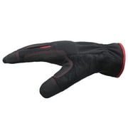 Hyper Tough Black Synthetic Leather Touch Screen Utility Glove, Mens Large