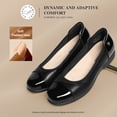 thumbnail image 5 of DREAM PAIRS Women's Low Wedge Comfort Flats Professional Slip-On Walking Shoes with Arch Support Flexible Non-Slip Work Shoes, 5 of 8