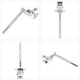 thumbnail image 2 of OULII Clip Fixe pour Cloche de Vache Accessoire de Tambour en Argent 1Pcs pour Batteurs, 2 of 8