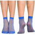 thumbnail image 3 of 12 Pairs Sheer Ankle Socks Thin Nylon Transparent Ankle High Hosiery Socks Short Dress Stockings for Women and Girls, 3 of 7