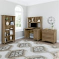 thumbnail image 2 of Scranton & Co Contemporary Engineered Wood Computer Desk with Hutch in Brown, 2 of 12